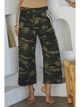 Load image into Gallery viewer, Oddi - Camo Printed Washed Denim Cropped Pants
