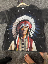 Load image into Gallery viewer, Bluevelvet - NATIVE AMERICAN PRINT WASHED TEE PREOER Ship 10/15
