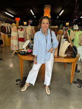 Load image into Gallery viewer, Camille &amp; Company - Adjustable Sleeve Eyelet Top
