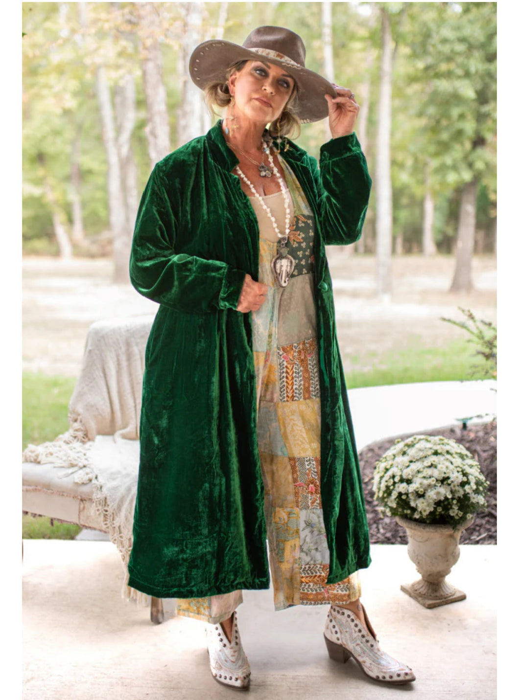 Jaded Gypsy - Golden Slumber Duster - Emerald