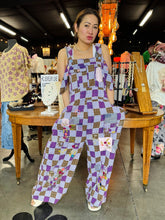 Load image into Gallery viewer, Bluevelvet - Patchwork Checkered Overall
