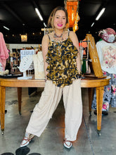 Load image into Gallery viewer, I Love Linen - Ruffles Top Camo Print
