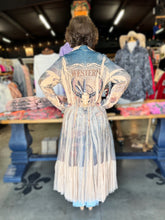 Load image into Gallery viewer, Origami - Blazer Cardigan with Long Mesh Layer - Western
