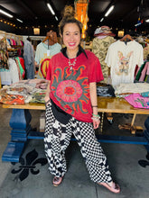 Load image into Gallery viewer, I Love Linen - Harem Pant Black &amp; White Check

