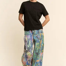 Load image into Gallery viewer, Davi &amp; Dani - Denim Wide Opening Mid-High Waist Pants
