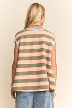 Load image into Gallery viewer, Davi &amp; Dani - Striped Sleeveless Relaxed Fit Top

