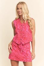 Load image into Gallery viewer, Davi &amp; Dani - Leopard Vest Pink

