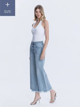 Load image into Gallery viewer, Lovervet - High Rise Rhinestone Embellished Wide Jeans
