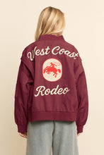 Load image into Gallery viewer, West Coast Rodeo Embroidered Bomber Jacket
