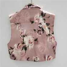 Load image into Gallery viewer, HCB - Summer Handmade Beaded Floral Sequin Crop Vest

