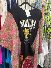 Load image into Gallery viewer, Indi and Sai - Upcycle Kantha Band Tee One OF The Kind
