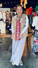 Load image into Gallery viewer, Indi and Sai - Kantha Sleeveless Button Top One Size
