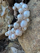 Load image into Gallery viewer, HC - Trippel Strand White Pearls Bracelet
