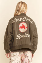 Load image into Gallery viewer, West Coast Rodeo Embroidered Bomber Jacket
