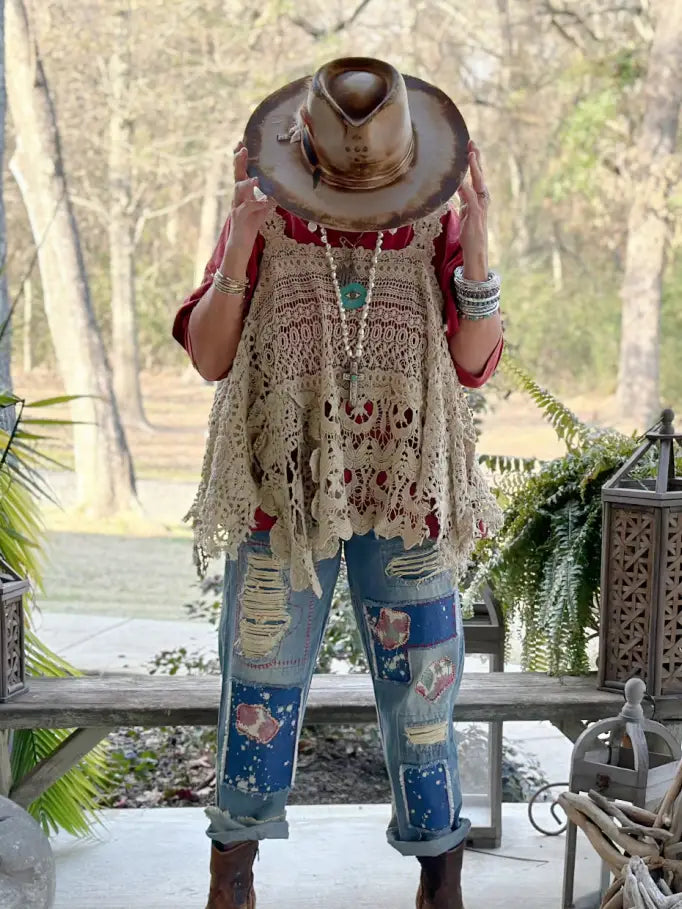 Jaded Gypsy - Garden Splatter Jeans