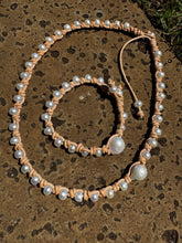 Load image into Gallery viewer, HC - Big Ball Sideway Upside Down Knot Pearls Necklace
