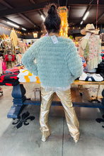 Load image into Gallery viewer, Carole Christian - Eyelash Jacket - Sage
