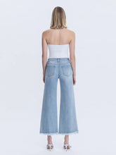Load image into Gallery viewer, Lovervet - High Rise Rhinestone Embellished Wide Jeans
