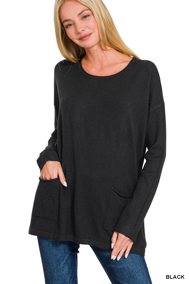 Close To Me Front Pocket Sweater
