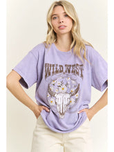 Load image into Gallery viewer, J. Her - Mineralwash Graphic Wildwest Tshirt

