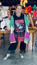 Load image into Gallery viewer, Indi and Sai - Upcycle Kantha Band Tee One OF The Kind
