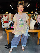 Load image into Gallery viewer, Davi &amp; Dani -  Patchwork Bloomer Pants Blue
