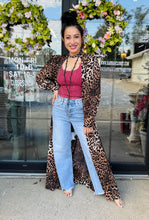 Load image into Gallery viewer, Leopard maxi dress - duster
