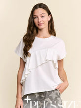 Load image into Gallery viewer, J.nna - Ruffle Short Sleeve Top
