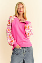 Load image into Gallery viewer, Davi &amp; Dani - Knit Crochet Detailed Long Sleeve Sweater
