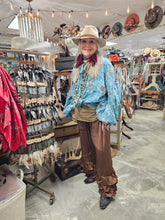 Load image into Gallery viewer, A Rare Bird - Chocolate Satin Genie Pant
