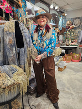 Load image into Gallery viewer, A Rare Bird - Chocolate Satin Genie Pant
