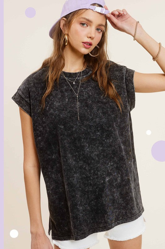 Lucky Days Mineral Washed Top