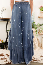 Load image into Gallery viewer, Tencel Paint Splash Flare Elastic Pant

