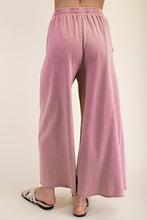 Load image into Gallery viewer, Plus Size-washed Terry Knit Wide Sweatpants
