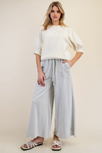 Load image into Gallery viewer, Plus Size-washed Terry Knit Wide Sweatpants

