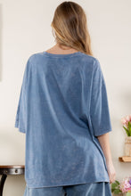 Load image into Gallery viewer, Mineral Washed Mermaid Screen Print T-shirt
