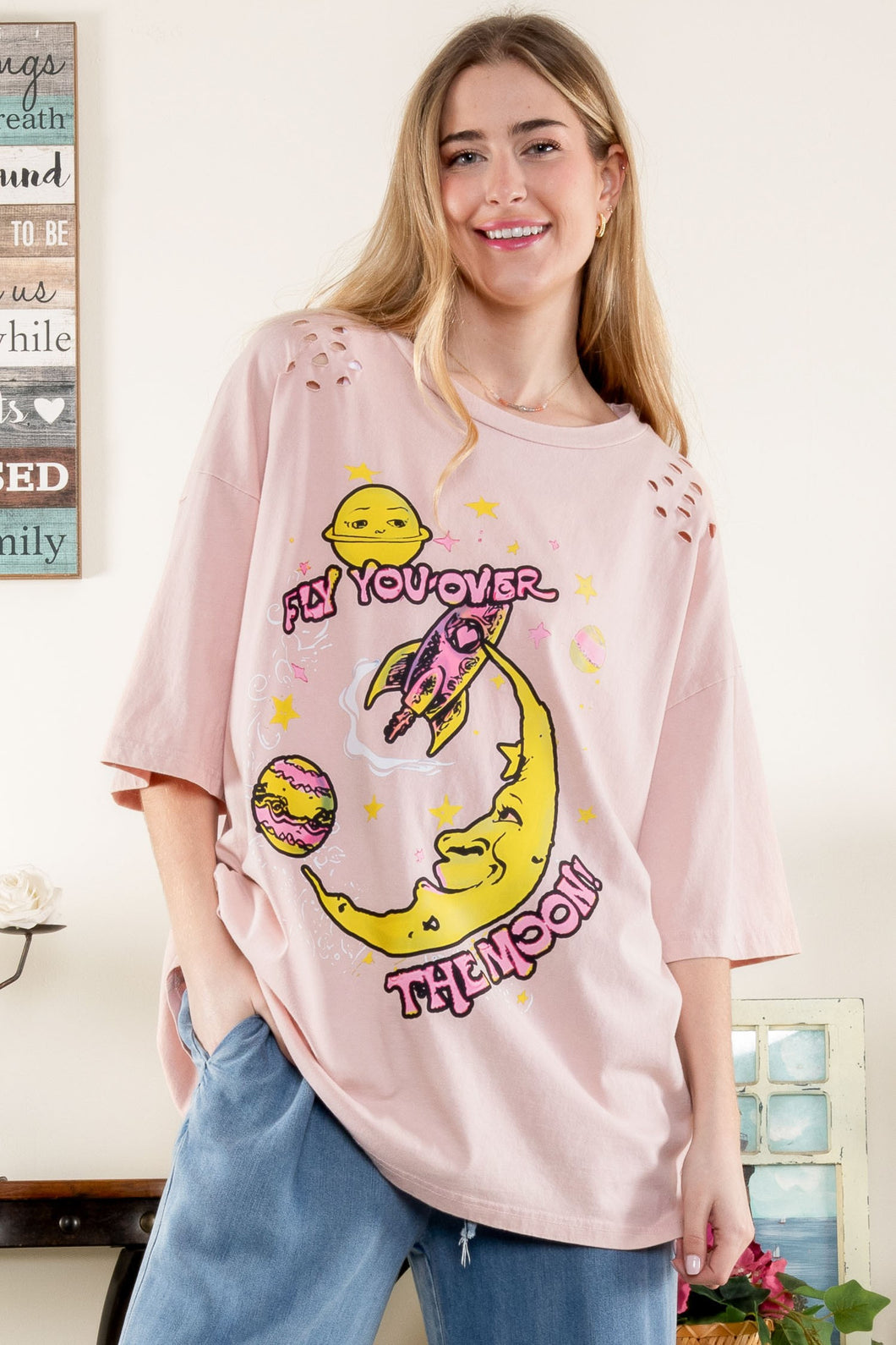 Fly You Over The Mood Screen Print T-shirt