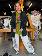 Load image into Gallery viewer, I Love Linen - Shacket Charcoal Camo Leopard Print
