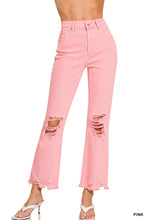 Load image into Gallery viewer, Zenana Acid Wash High Waste Distressed Pants
