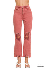 Load image into Gallery viewer, Zenana Acid Wash High Waste Distressed Pants
