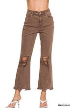 Load image into Gallery viewer, Zenana Acid Wash High Waste Distressed Pants
