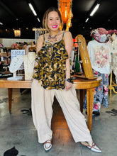 Load image into Gallery viewer, I Love Linen - Ruffles Top Camo Print
