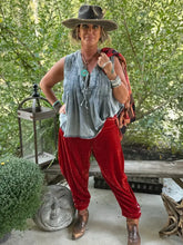 Load image into Gallery viewer, Jaded Gypsy - All the Things Trouser - Ruby Velvet

