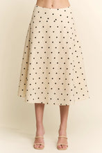 Load image into Gallery viewer, J.nna - A Line Classic Dot Midi Skirt
