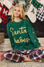 Load image into Gallery viewer, Holiday Sparkled Front Letter Sweatshirt
