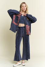 Load image into Gallery viewer, J. Her - Mineral Wash Paisley block thermal Shacket
