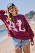 Load image into Gallery viewer, Alabama Printed Acid Washed Sweatshirts

