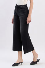 Load image into Gallery viewer, Vervet - High Rise Clean Cut Raw Hem Crop Slim Wide Jeans

