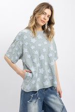 Load image into Gallery viewer, Little Star Patchwork Round Neck Top
