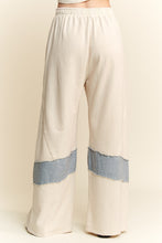 Load image into Gallery viewer, J. Her - Mineral Washed Denim Patched Wide Leg Pants
